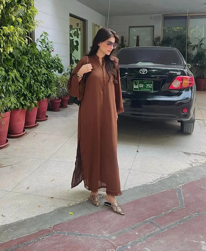 MOMINA AMAAR | BROWN SET